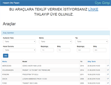 Tablet Screenshot of hasarliotopazari.com